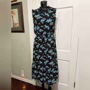 J. Crew Womens Long Dress Floral Bee Sleeveless Size Small
